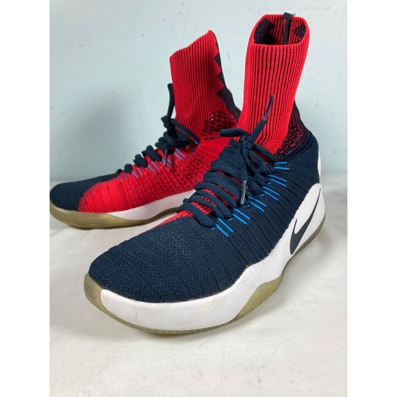 RARE Nike Hyperdunk Flyknit Olympic USA Red Blue White 843390-446 Men’s Size 8 main image 9
